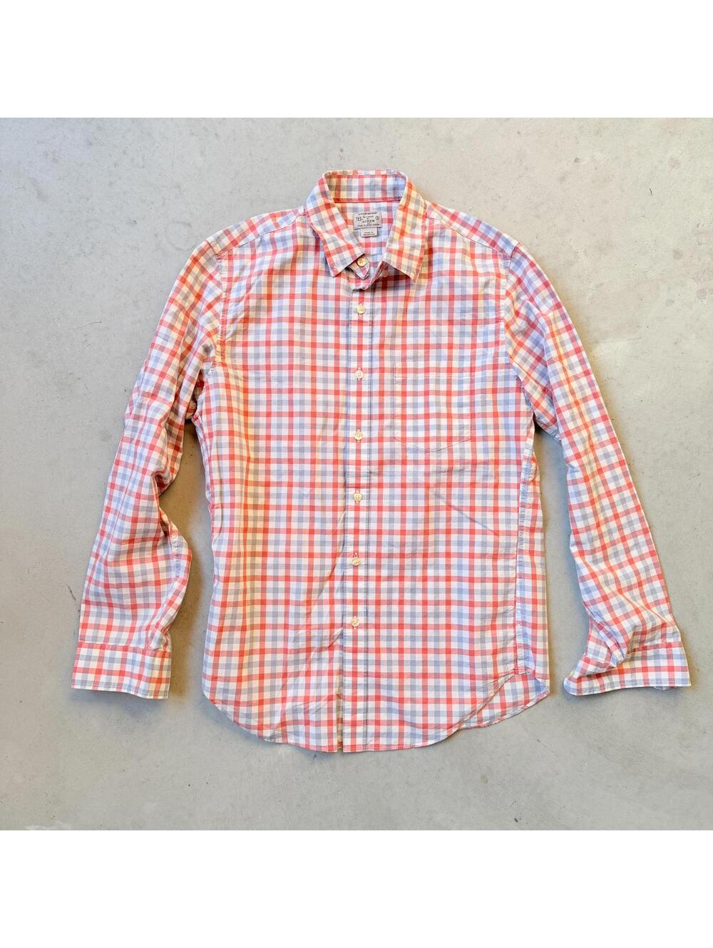 J.Crew Men's Lightweight Button-Up Shirt Fall Autumn Wedding Guest Dress Shirt